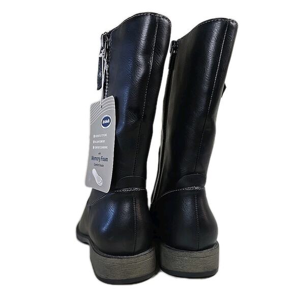 Dr Scholls Womens Size 6.5 Inertia Moto Boot Black Mid-Calf Memory Foam Comfort - Picture 3 of 9